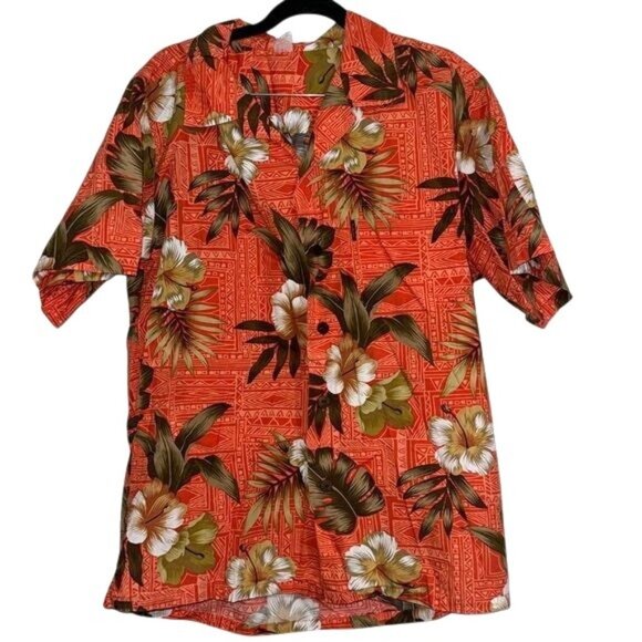 Hawaiian Shirt By Palmtree Size L - Picture 1 of 6